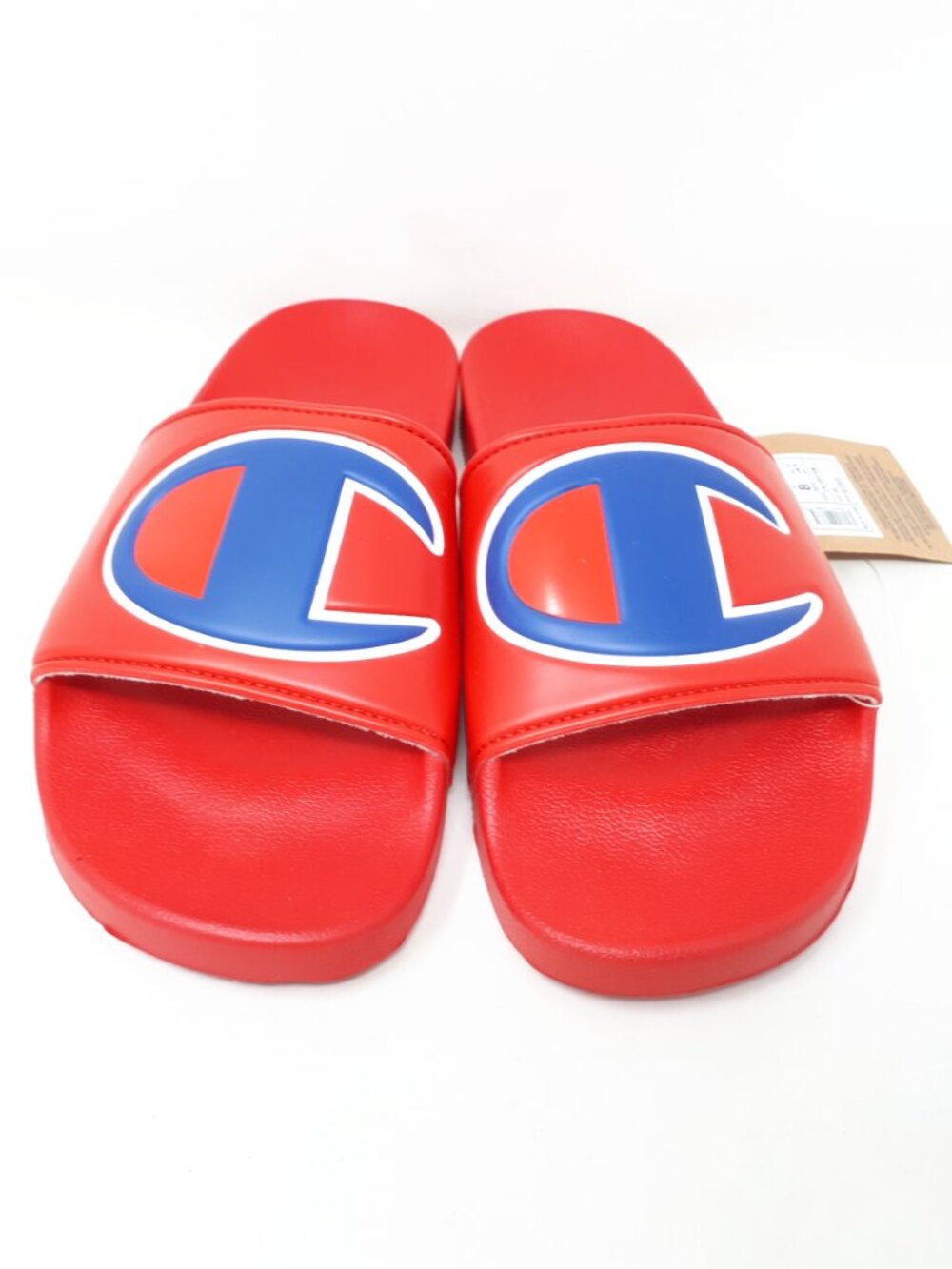 Champion IPO Slipper Slides Mens Size 8 US NEW Red Slip-On Casual Comfort Shoe